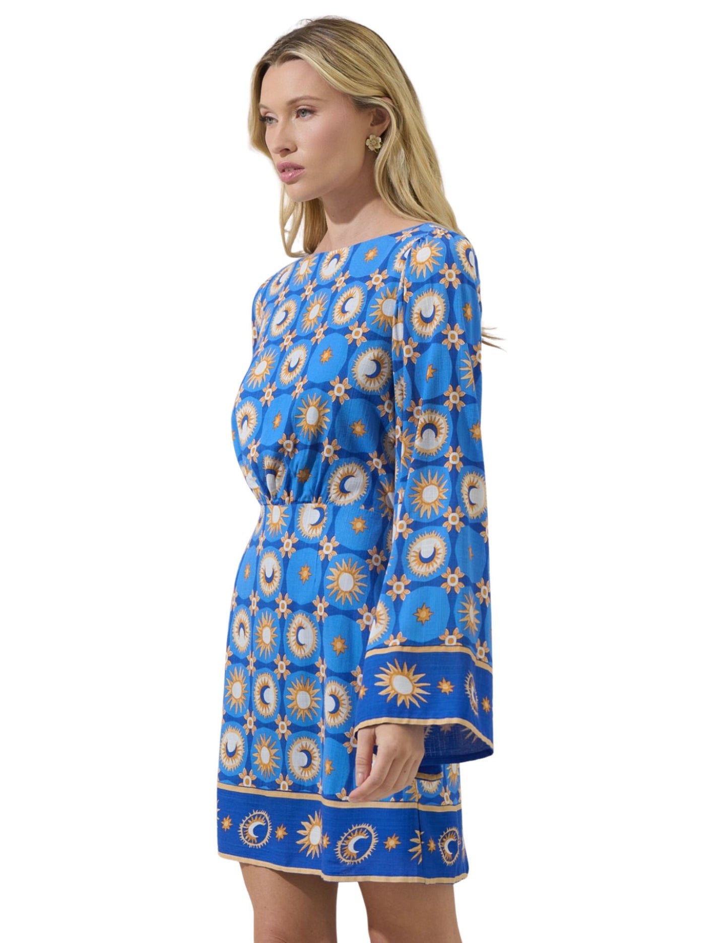 Moonshine Bell Sleeve Mini Dress