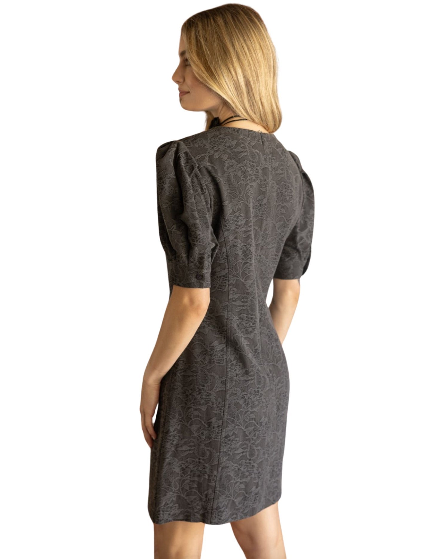 Claire Charcoal Mini Dress