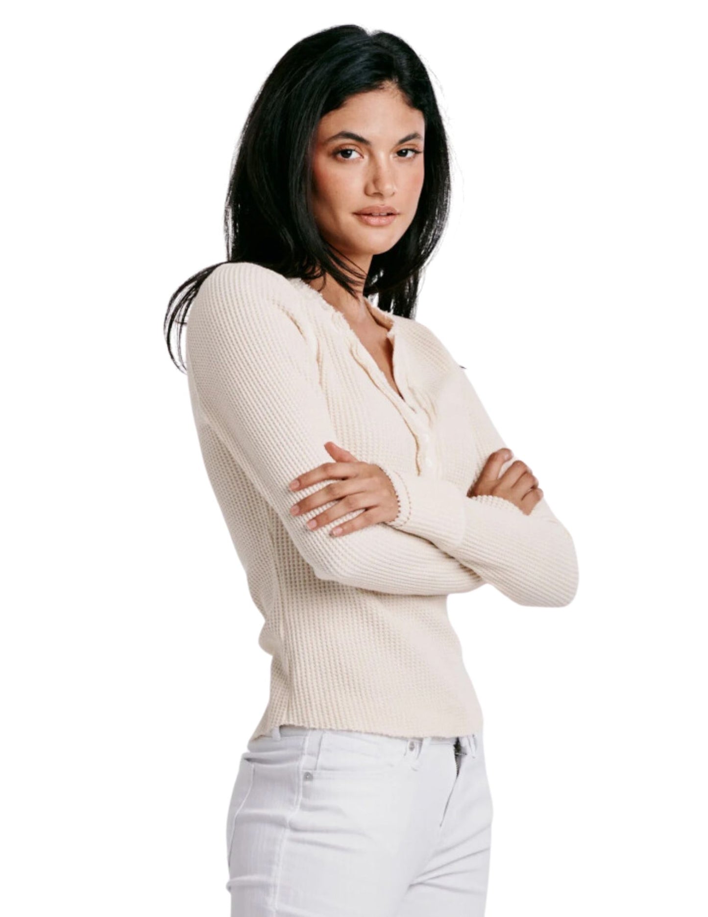 Luna Thermal Placket Top