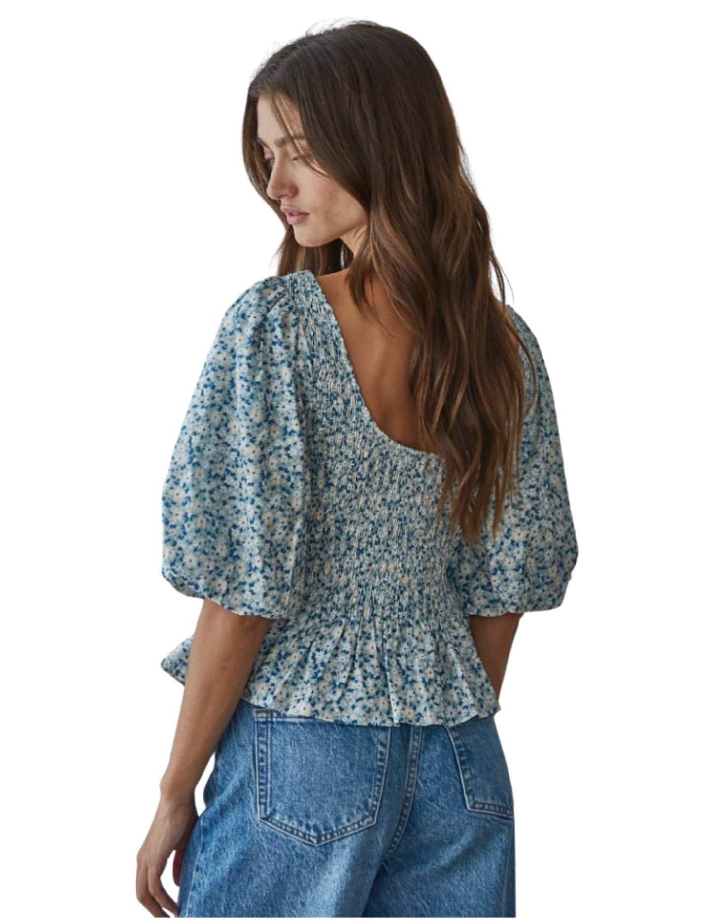 Jardin Smocked Top