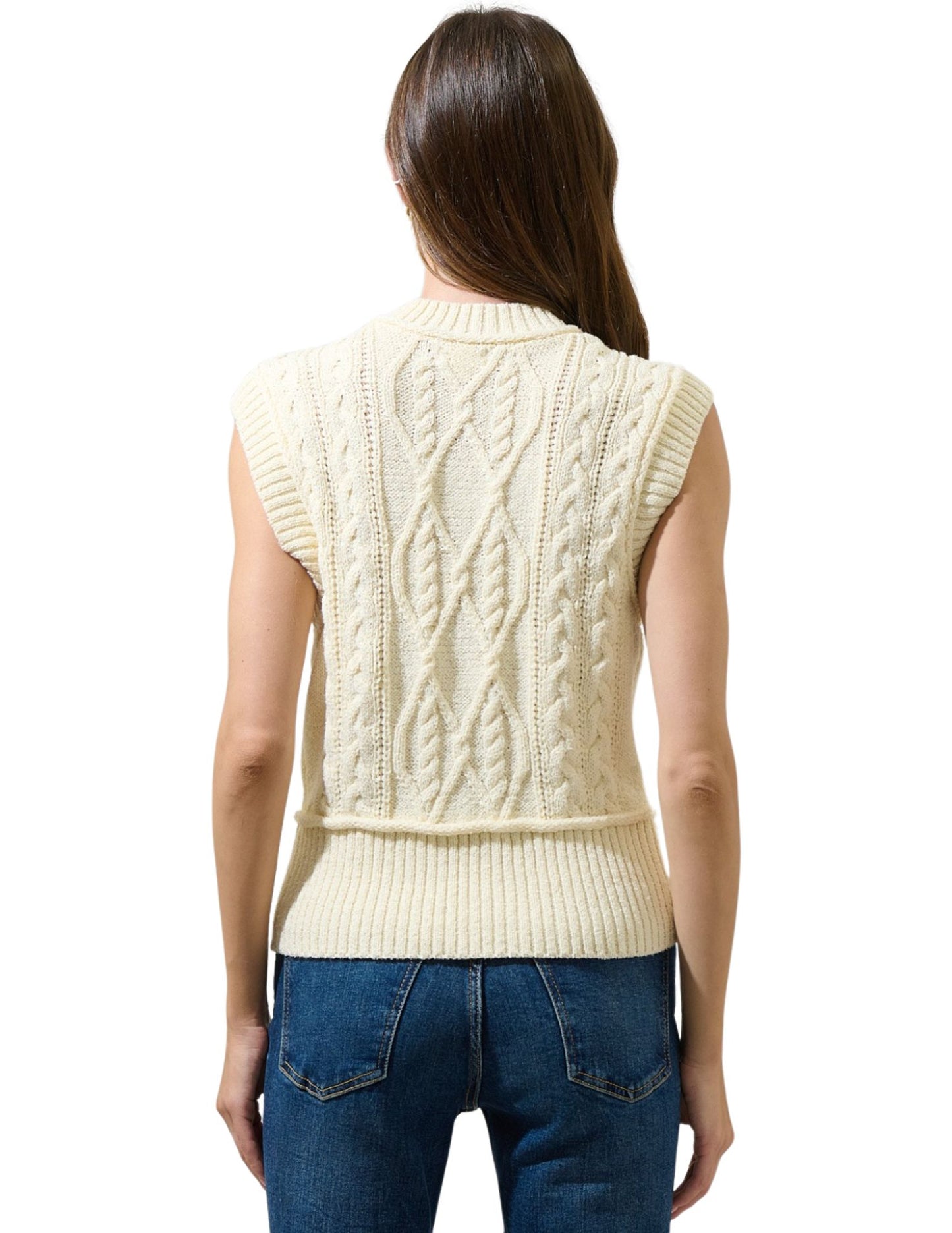 Loreli Cable Knit Sweater Top