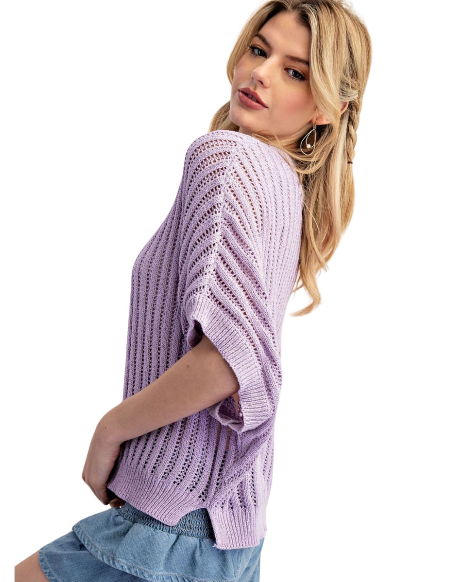 Loose Fit Sweater- Lavender