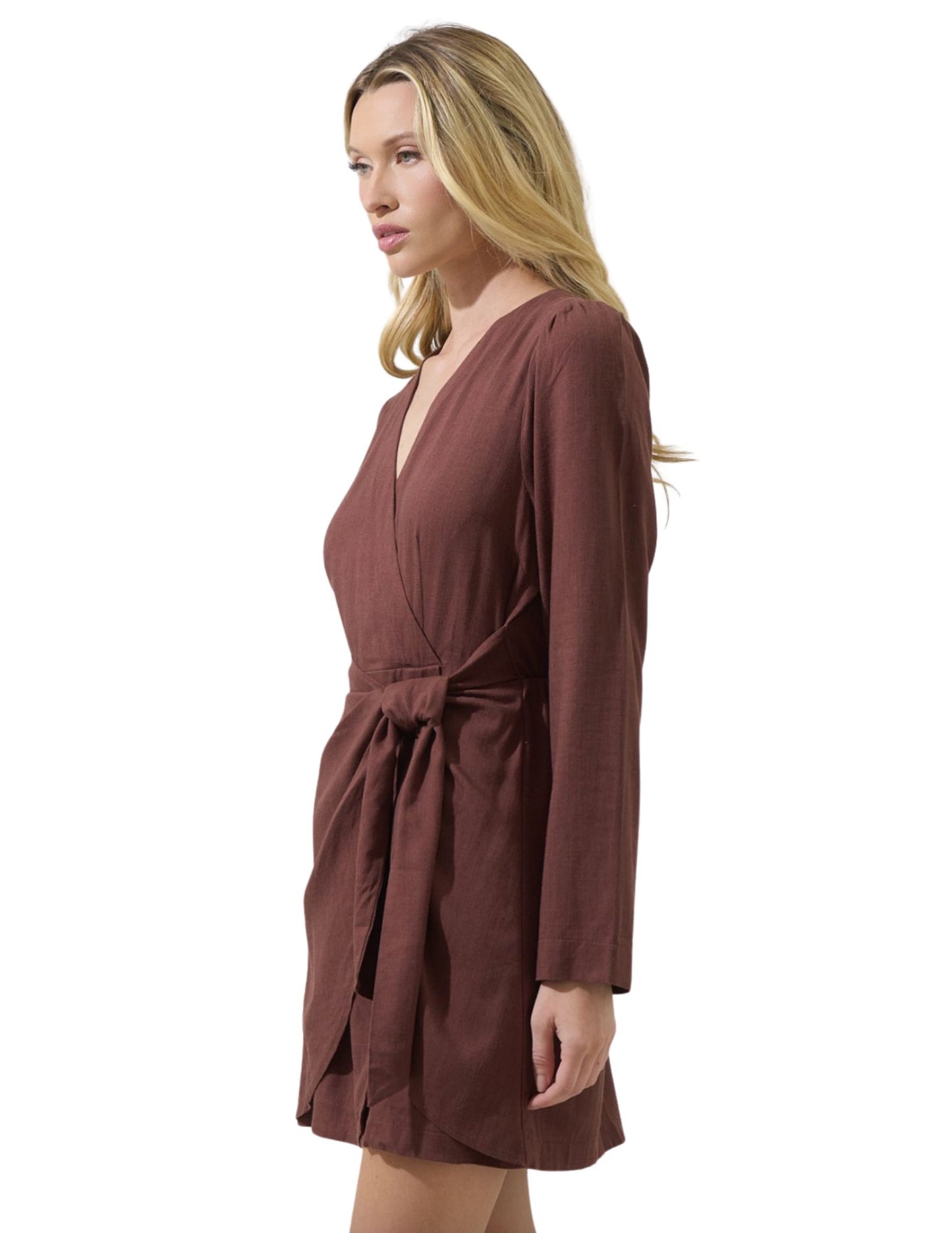 Raelynn Wrap Mini Dress