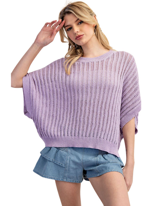 Loose Fit Sweater- Lavender