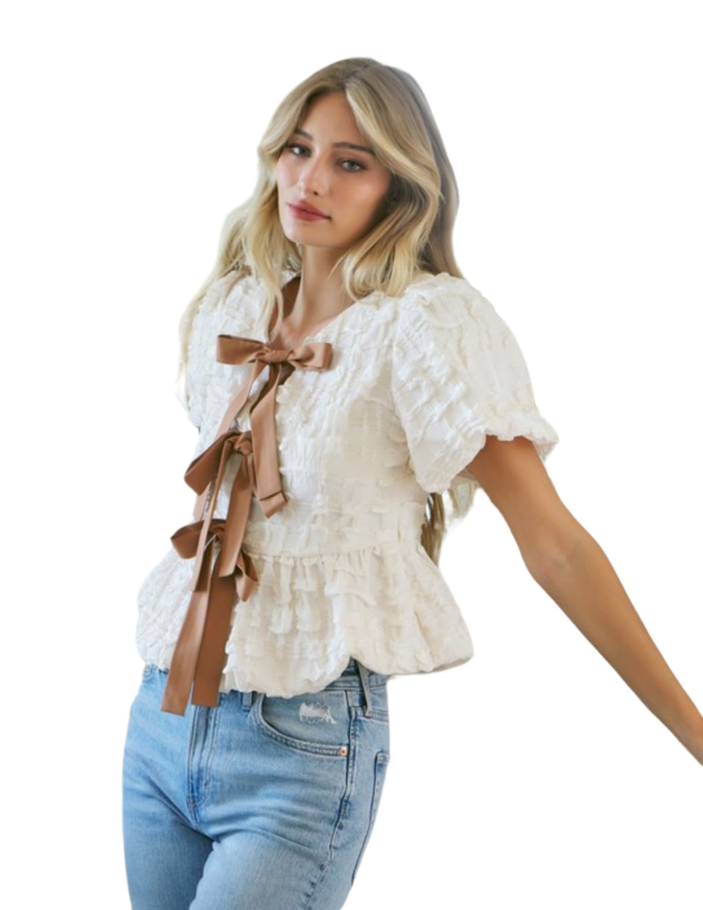 Lace and bows top