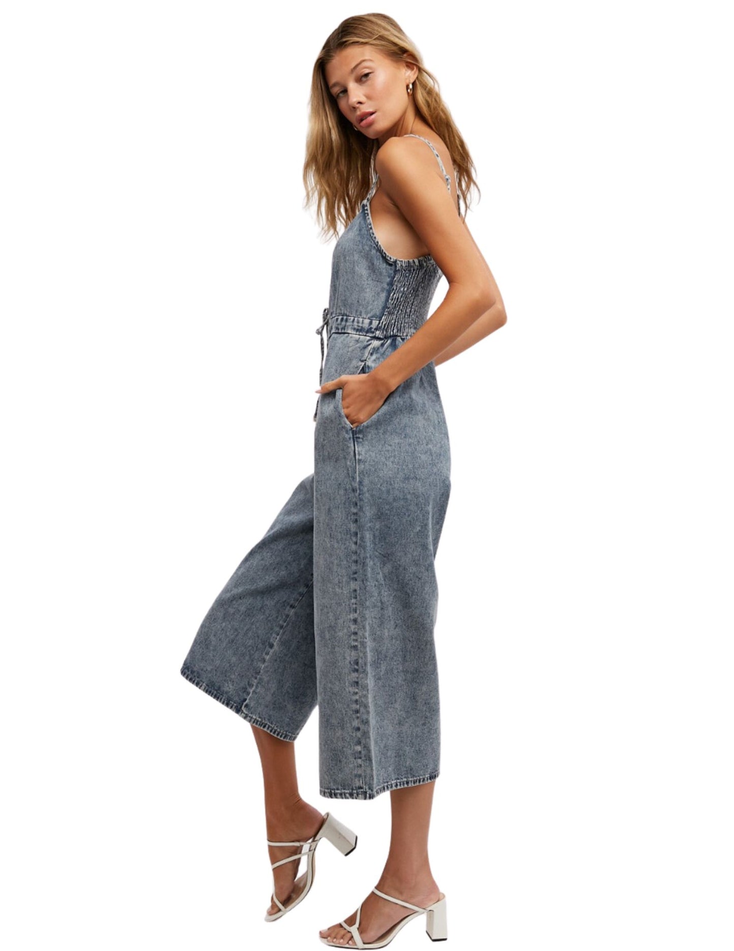 Alicia Acid Wash Jumpsuit