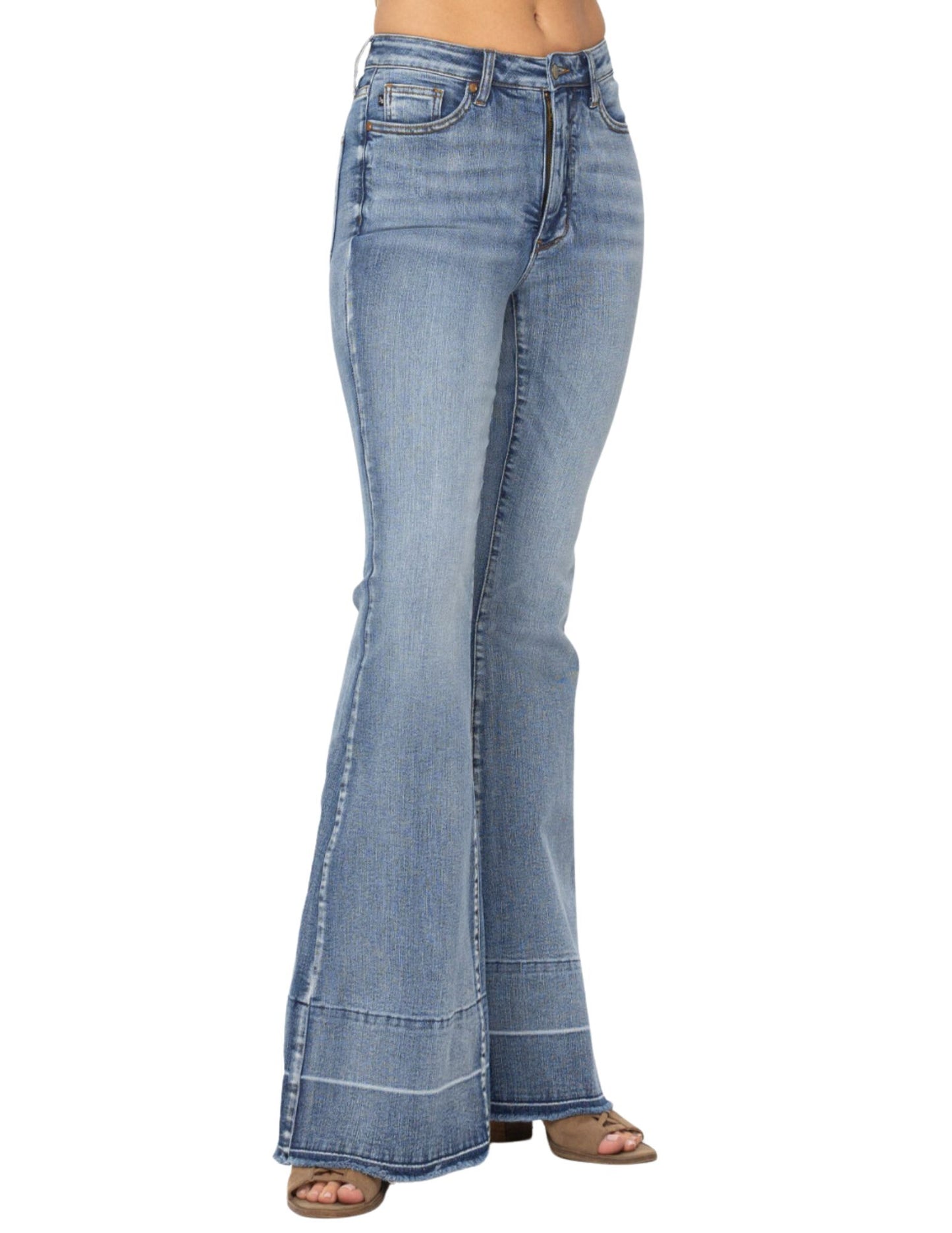 Judy Blues Medium Wash Flare Jeans