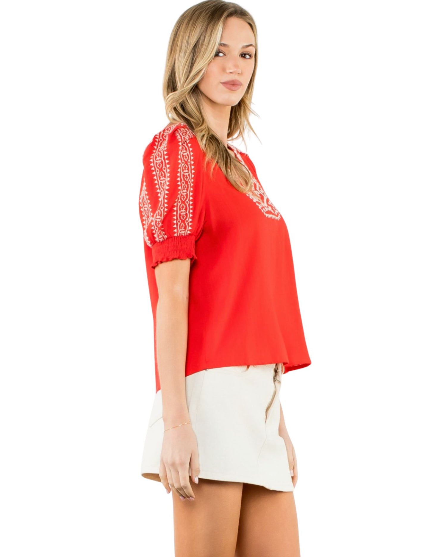 Ruby Red Blouse
