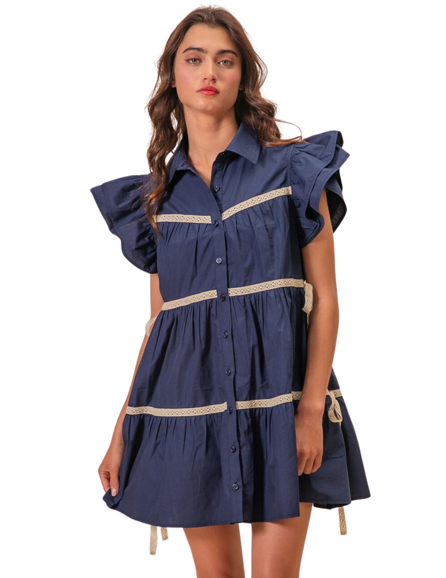 Navy Hart Mini Dress
