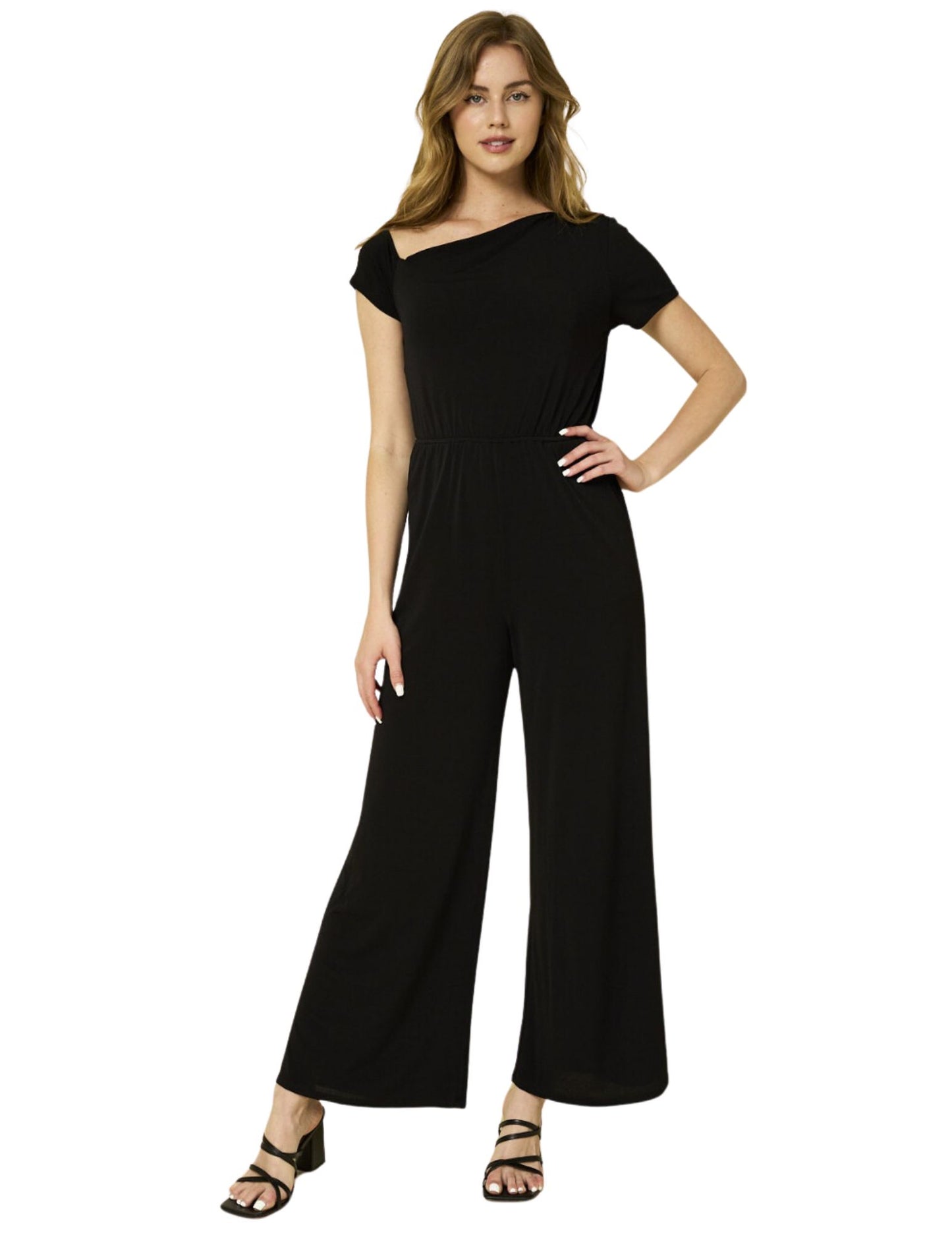 Short Sleeve Chic Jumpsuit