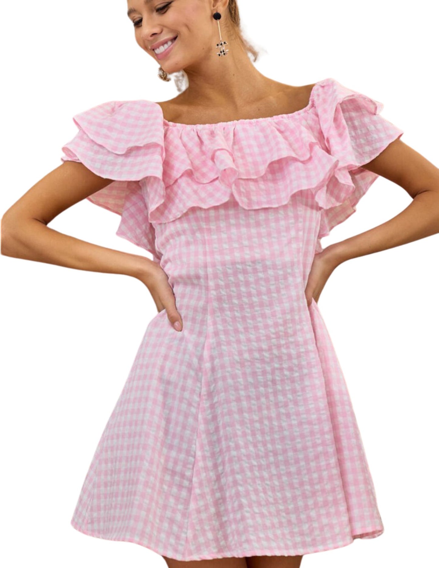 Glorious Gingham Mini Dress