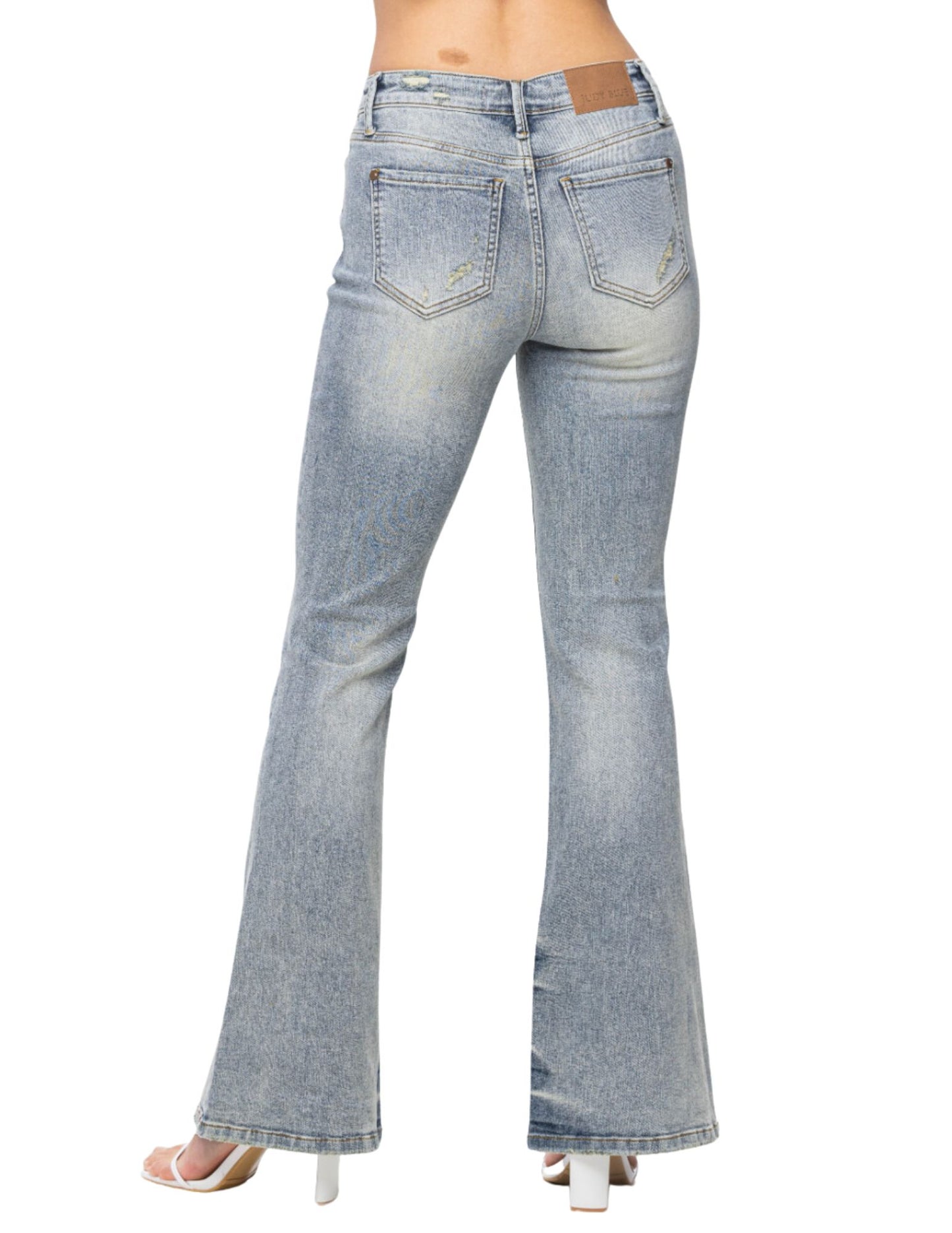 Judy Blues Light Wash Flare Jeans