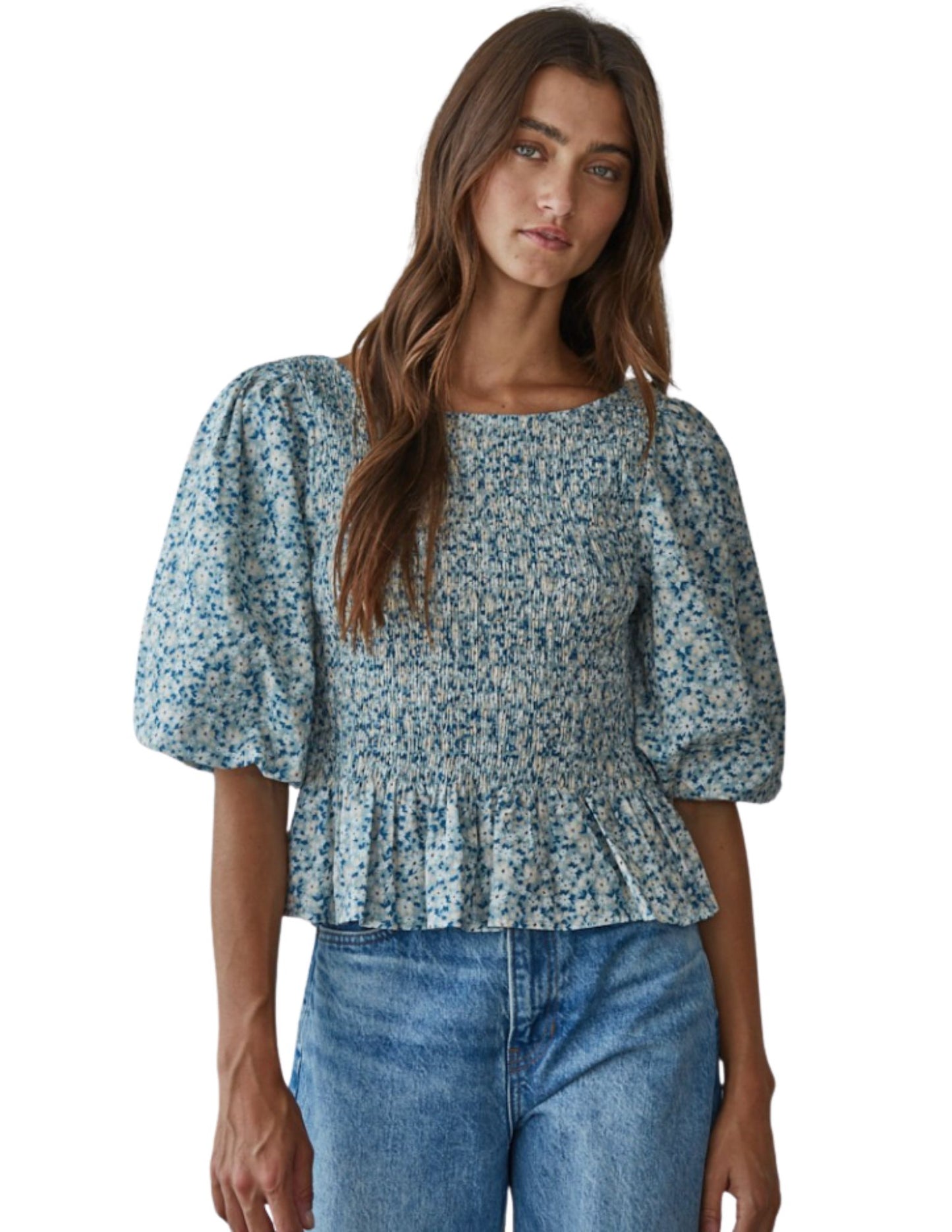 Jardin Smocked Top