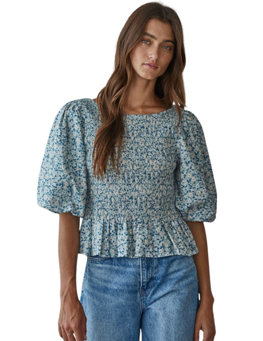 Jardin Smocked Top