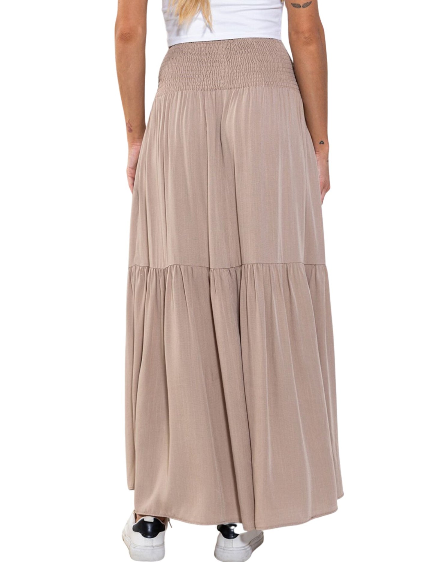 Let's Taupe About it Maxi Skirt