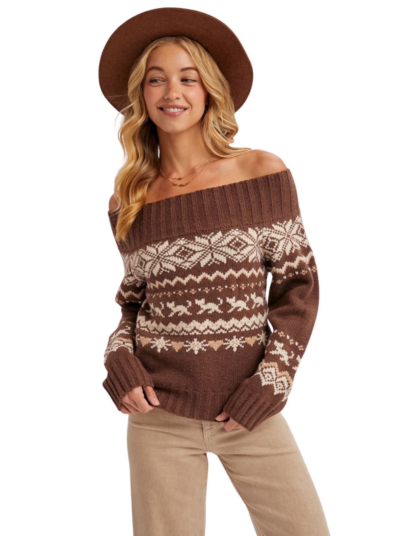Addison Sweater - Brown