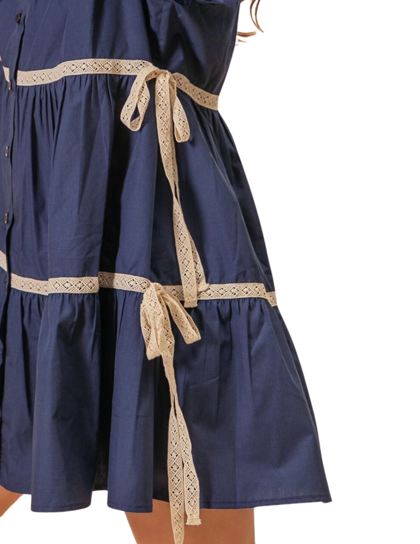Navy Hart Mini Dress