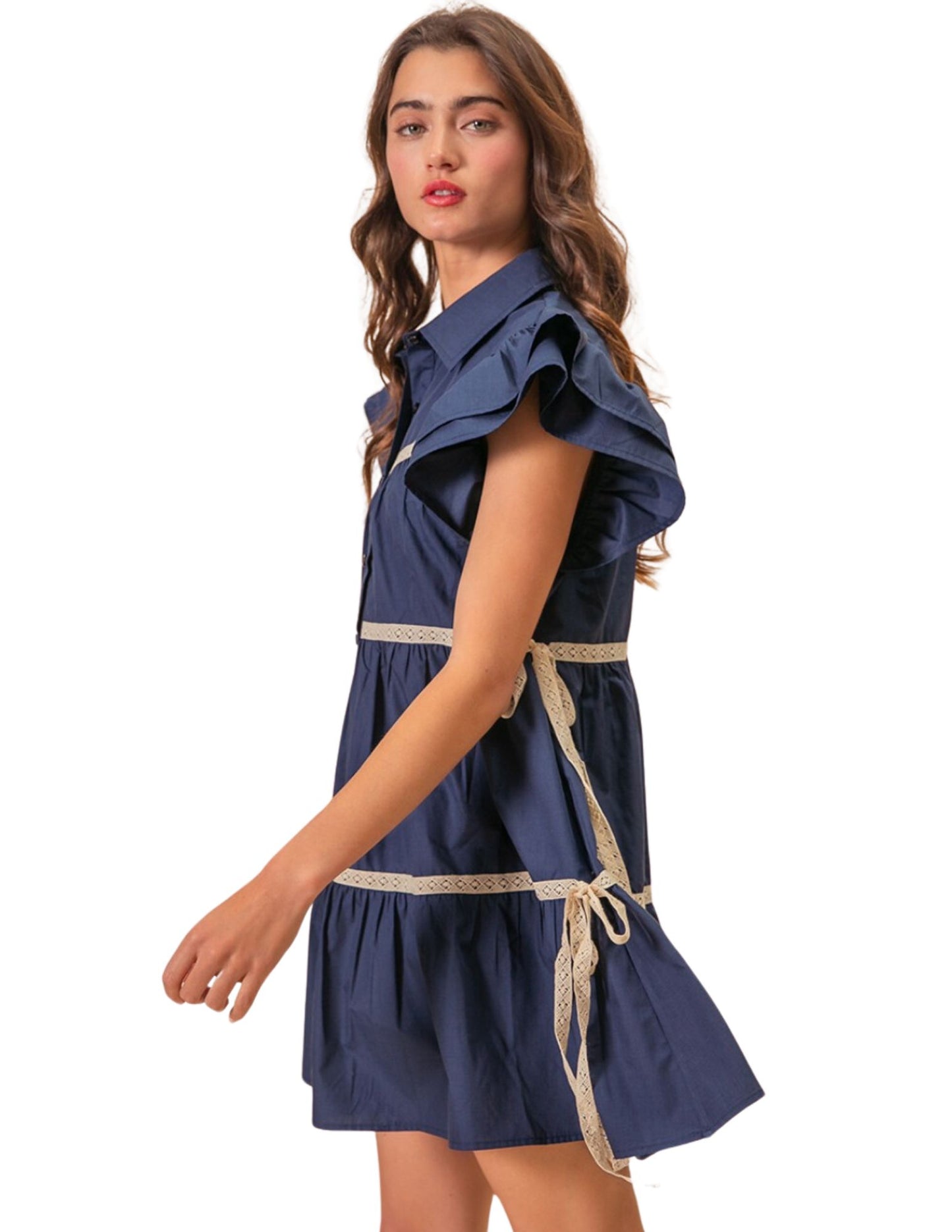 Navy Hart Mini Dress