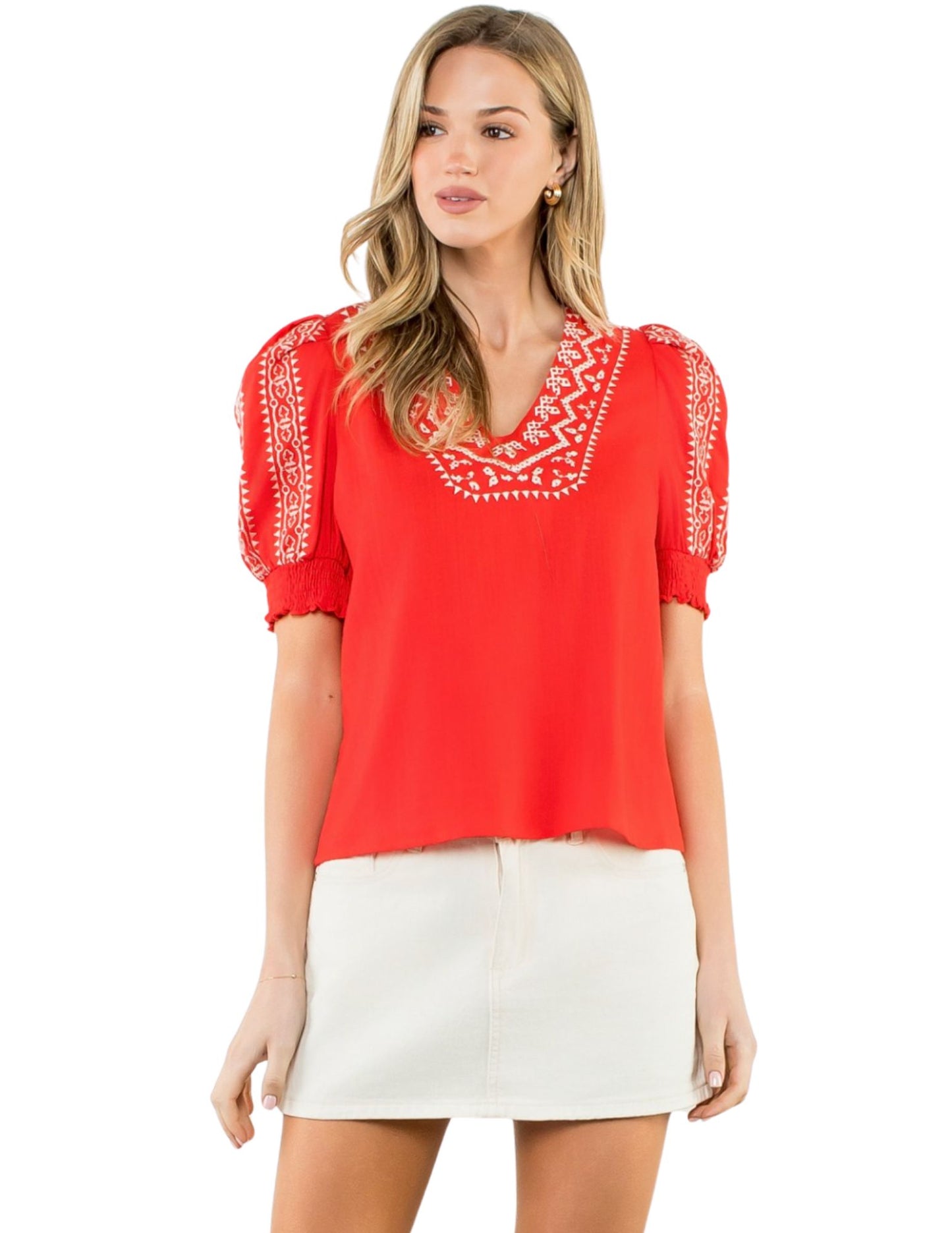 Ruby Red Blouse