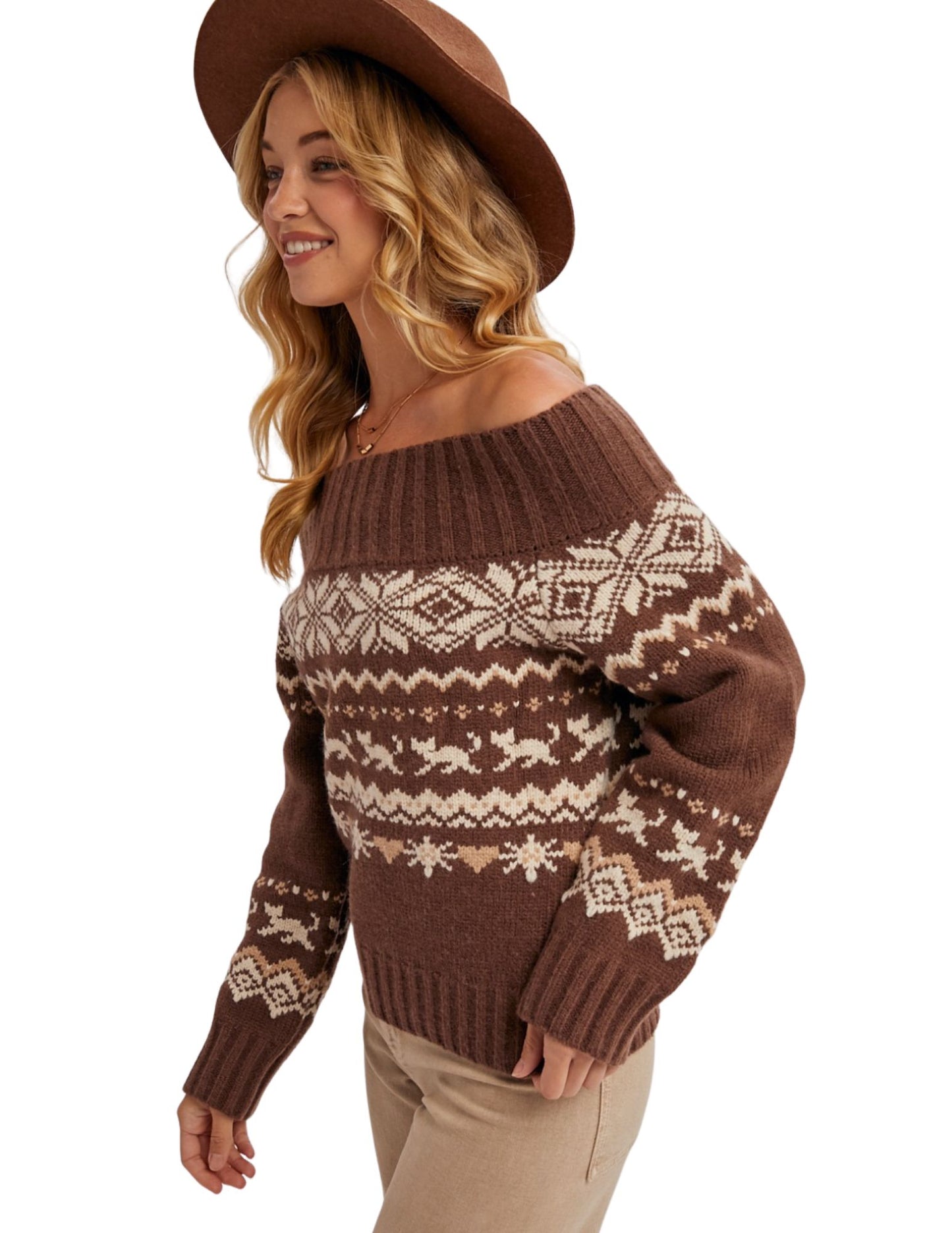 Addison Sweater - Brown