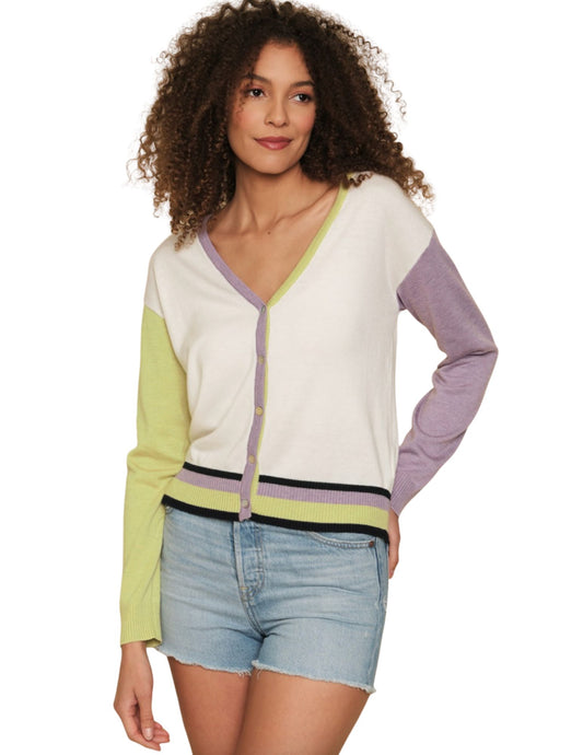 Color Blocked Cardigan