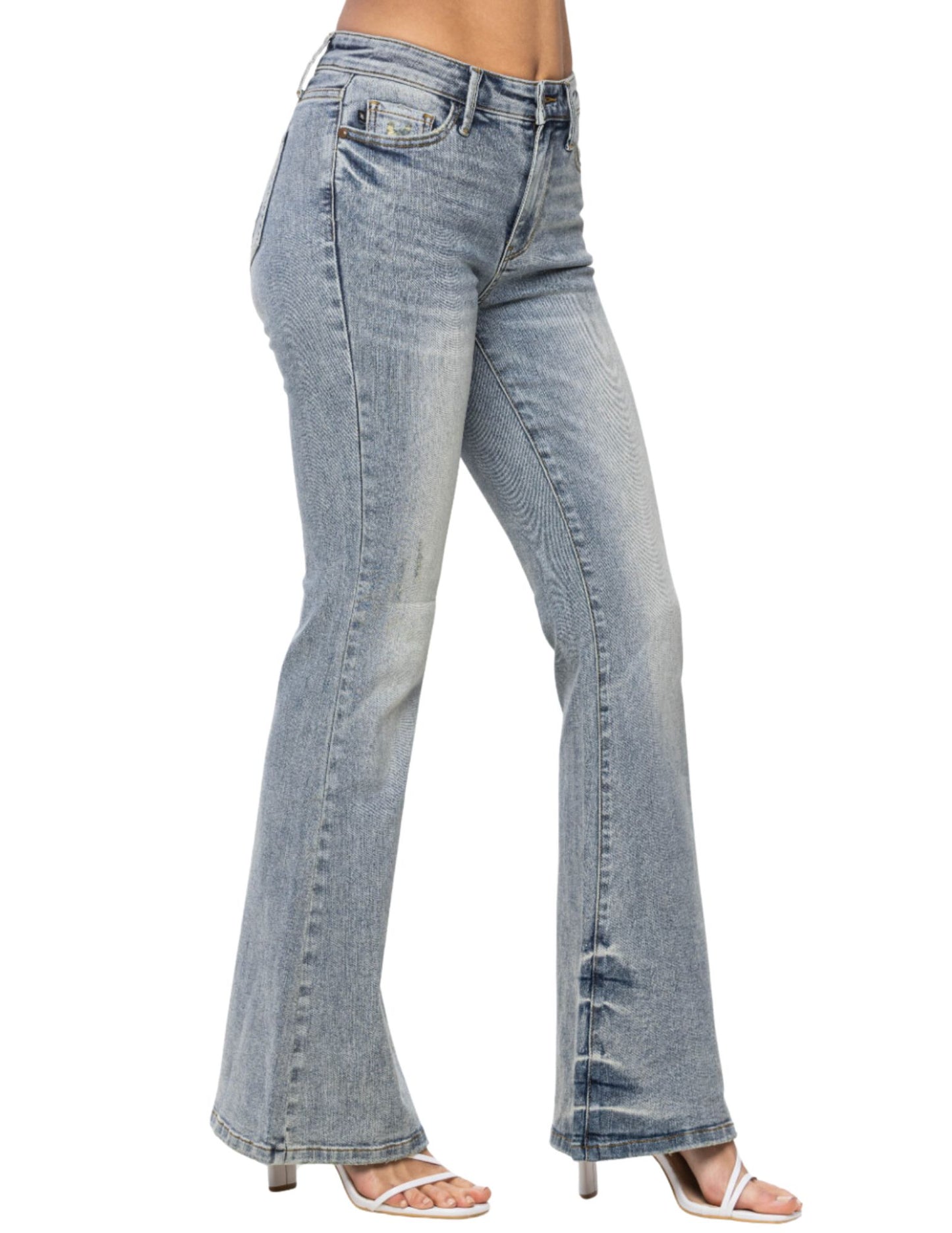 Judy Blues Light Wash Flare Jeans