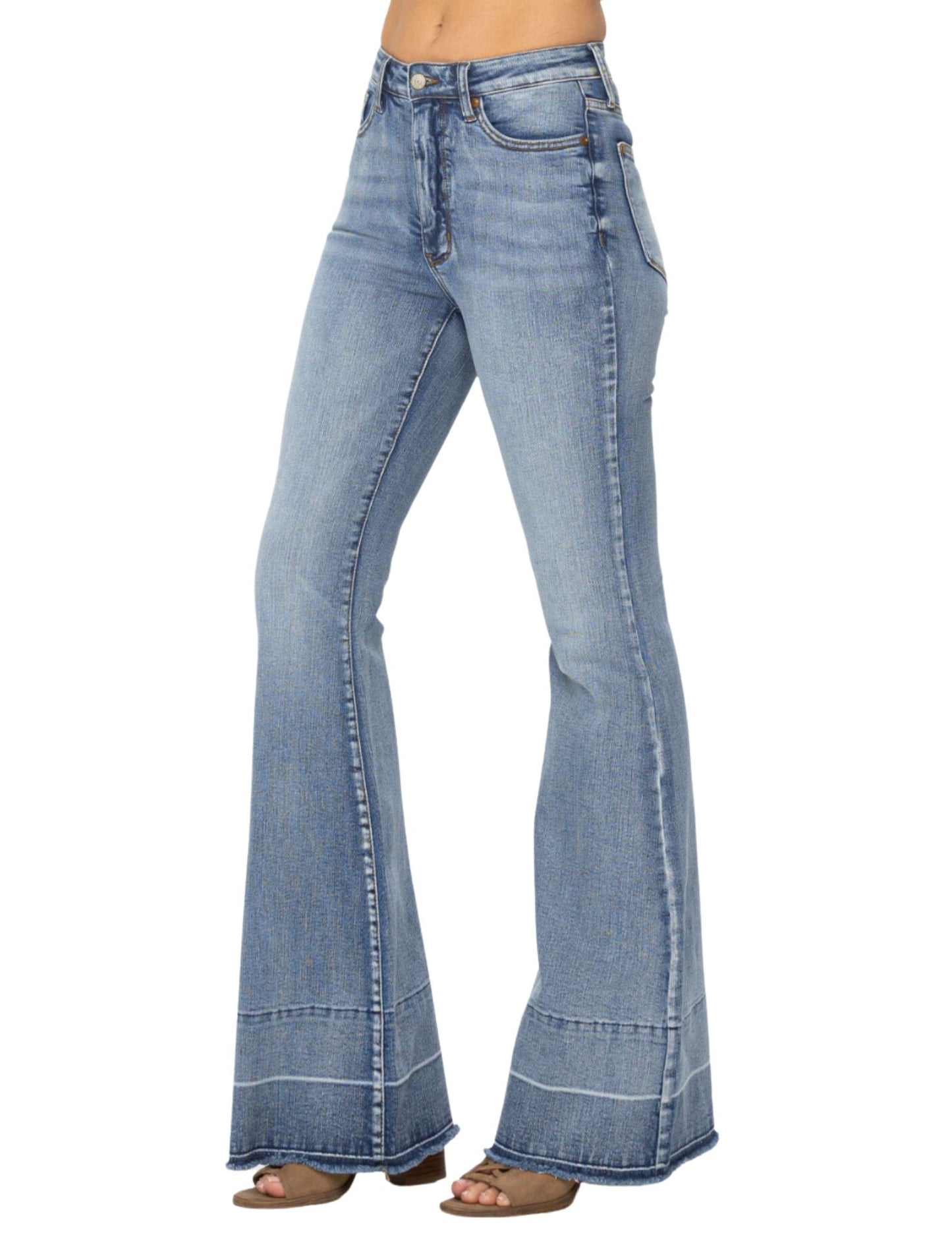 Judy Blues Medium Wash Flare Jeans