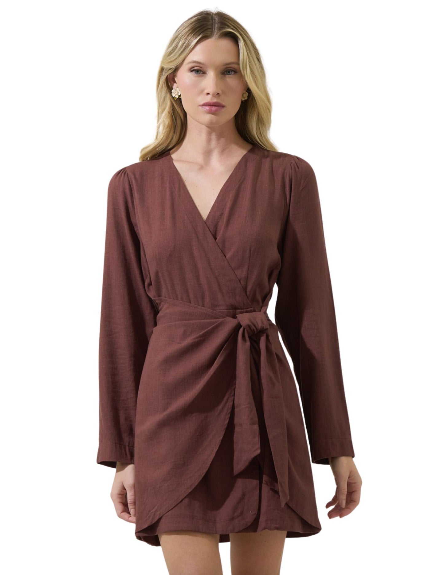 Raelynn Wrap Mini Dress