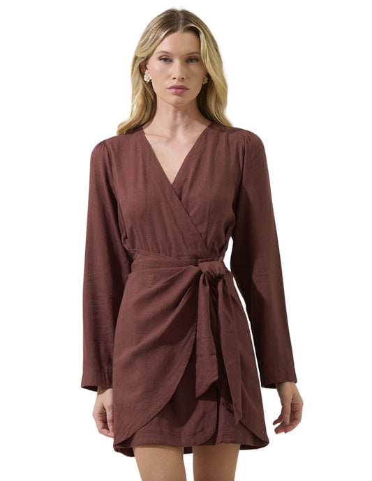 Raelynn Wrap Mini Dress