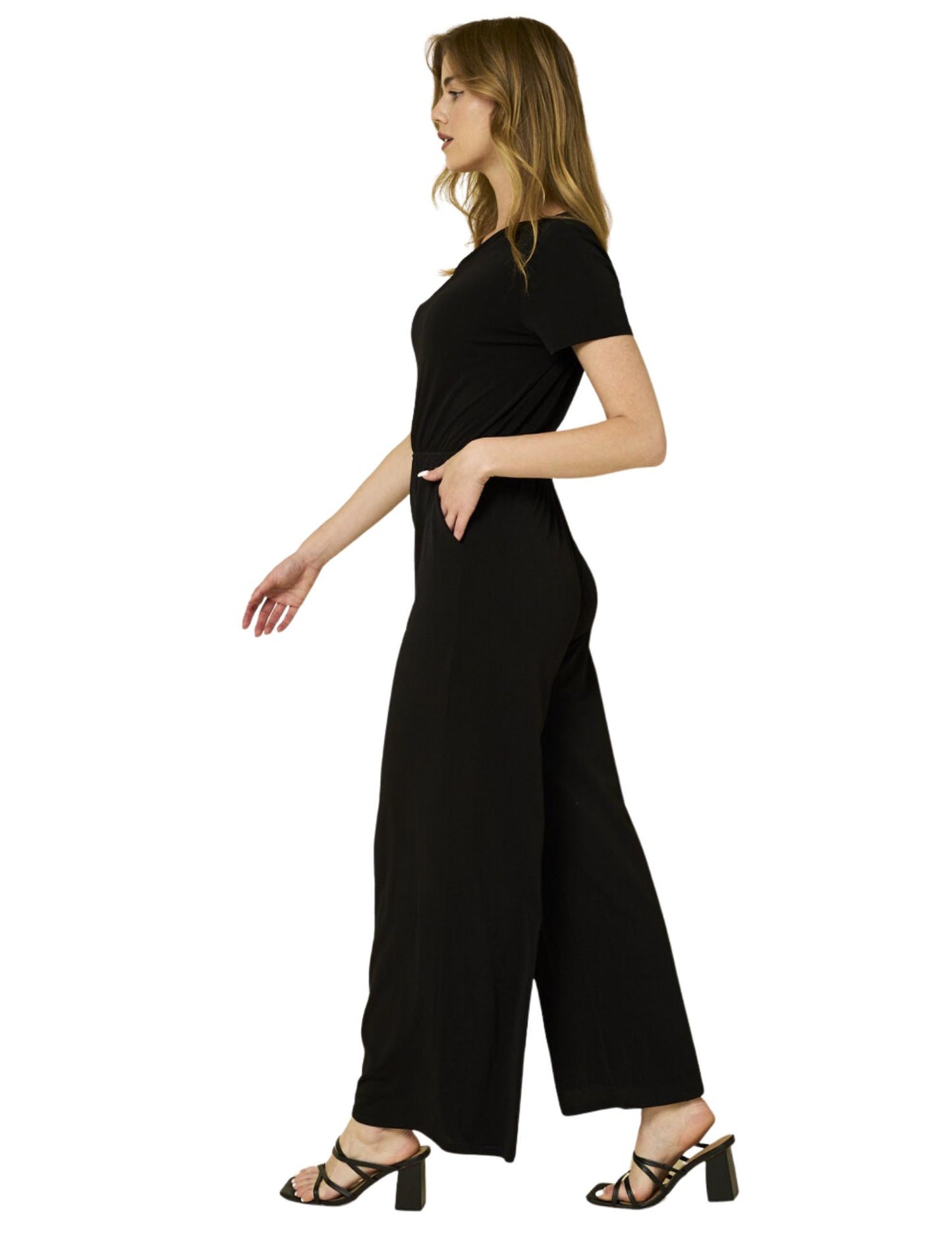 Short Sleeve Chic Jumpsuit