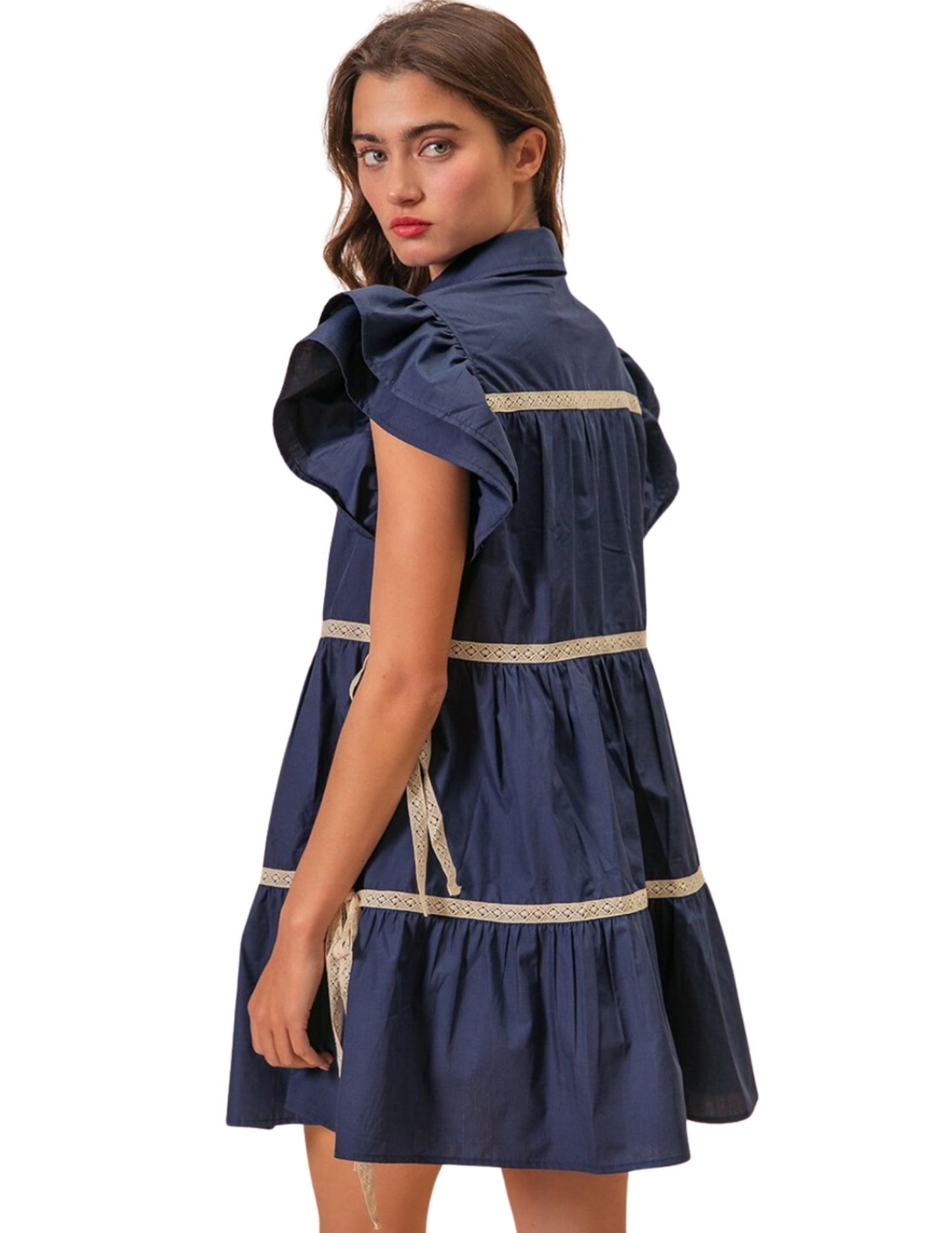 Navy Hart Mini Dress