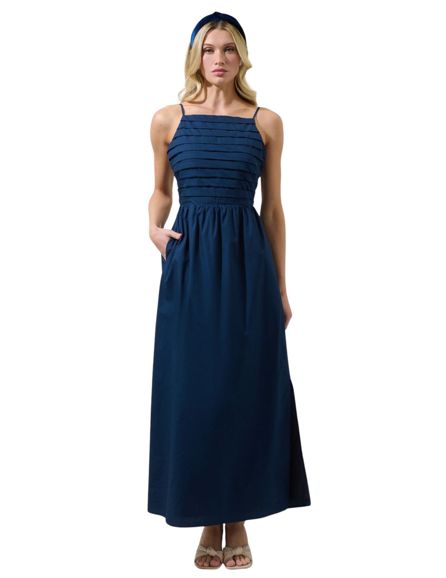 Joyce Pleated Maxi Dress