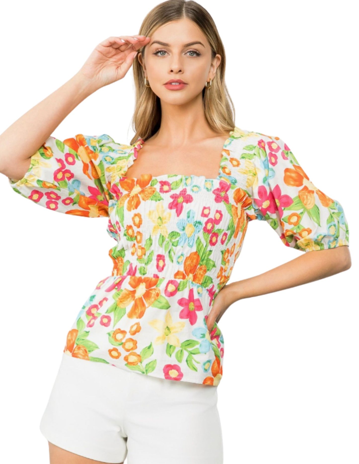 Flower Power Up Blouse