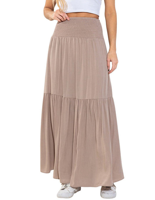 Let's Taupe About it Maxi Skirt