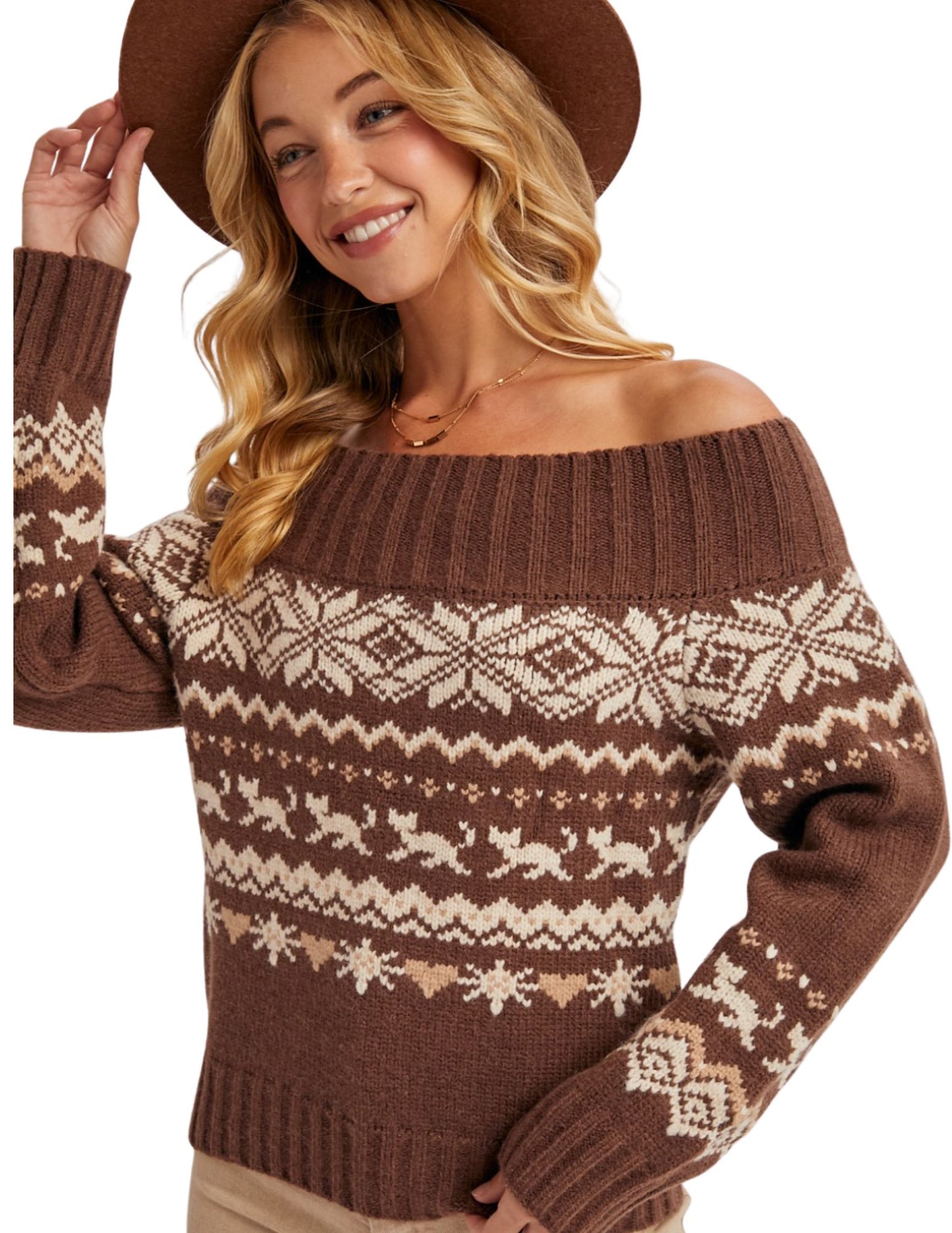 Addison Sweater - Brown