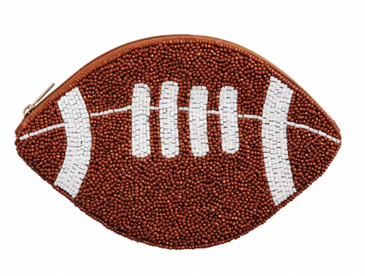 Football Beaded Wallet