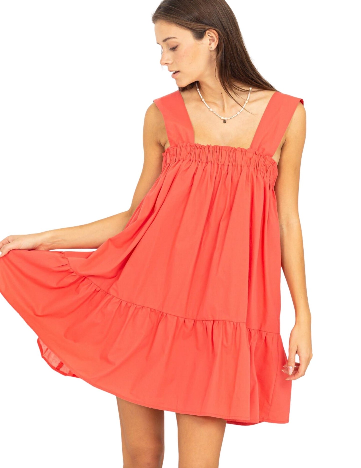 Sunset Dress- Coral