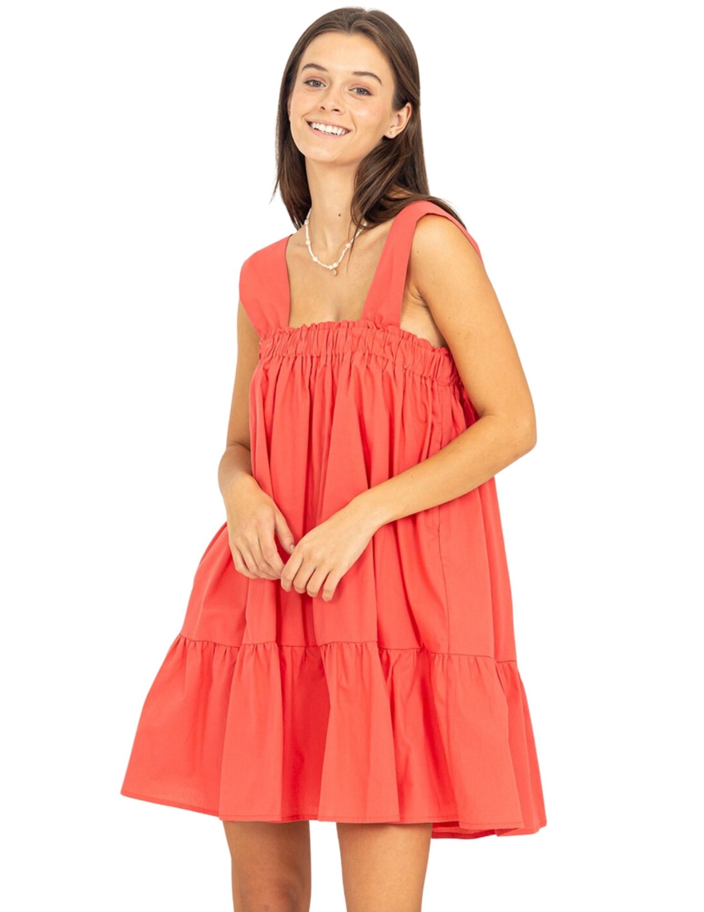 Sunset Dress- Coral